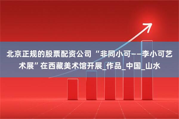 北京正规的股票配资公司 “非同小可——李小可艺术展”在西藏美术馆开展_作品_中国_山水